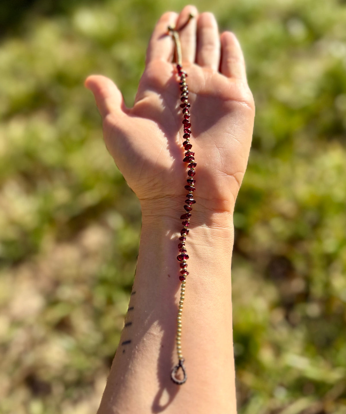 Garnet Anklet