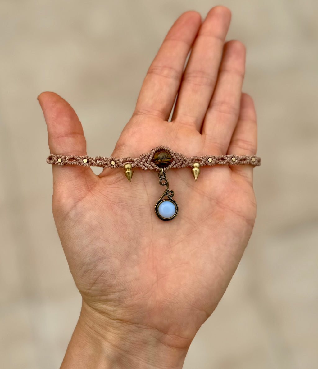 Opaline Tiger's Eye Choker