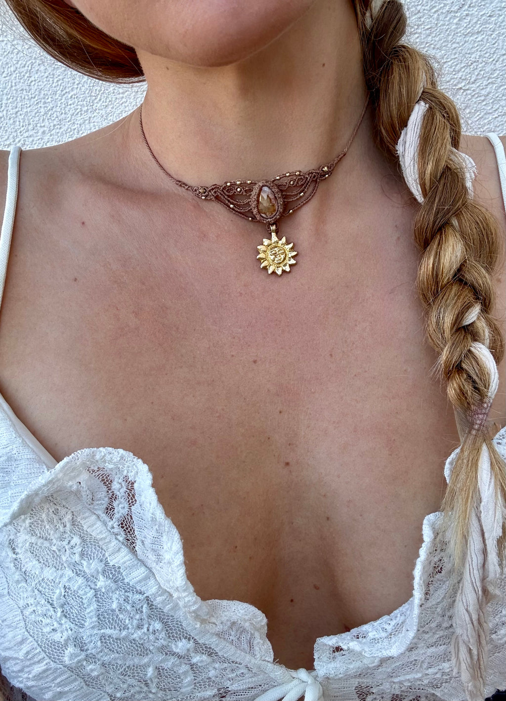Fire Opal Choker