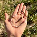 Rose Quartz Anklet