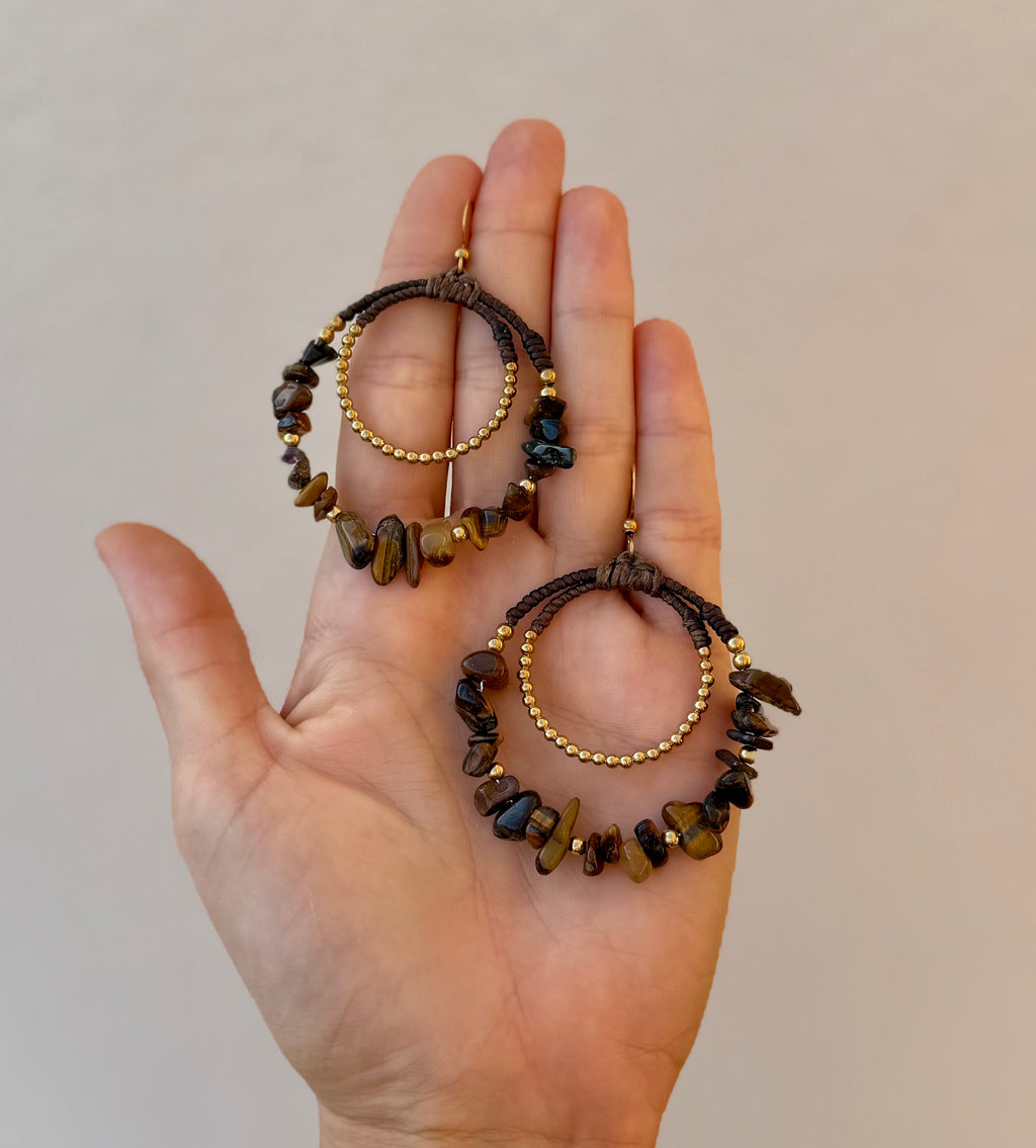 Golden Soul – Tiger’s Eye Earrings