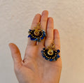 Indigo Spirit - Sodalite Spiral Earrings