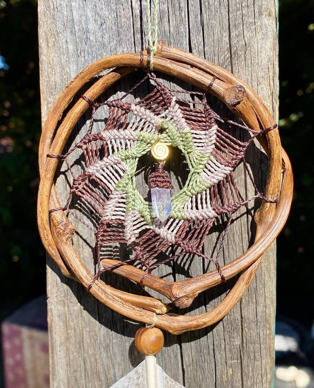 Natural Dreamcatcher Crystal Quartz