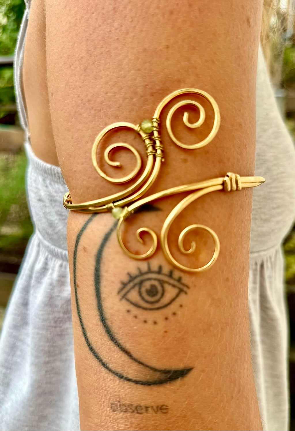 Spiral Peridot - Armlet