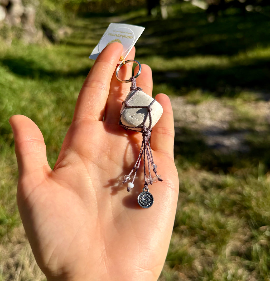 Dolomite • Rutilated Quartz