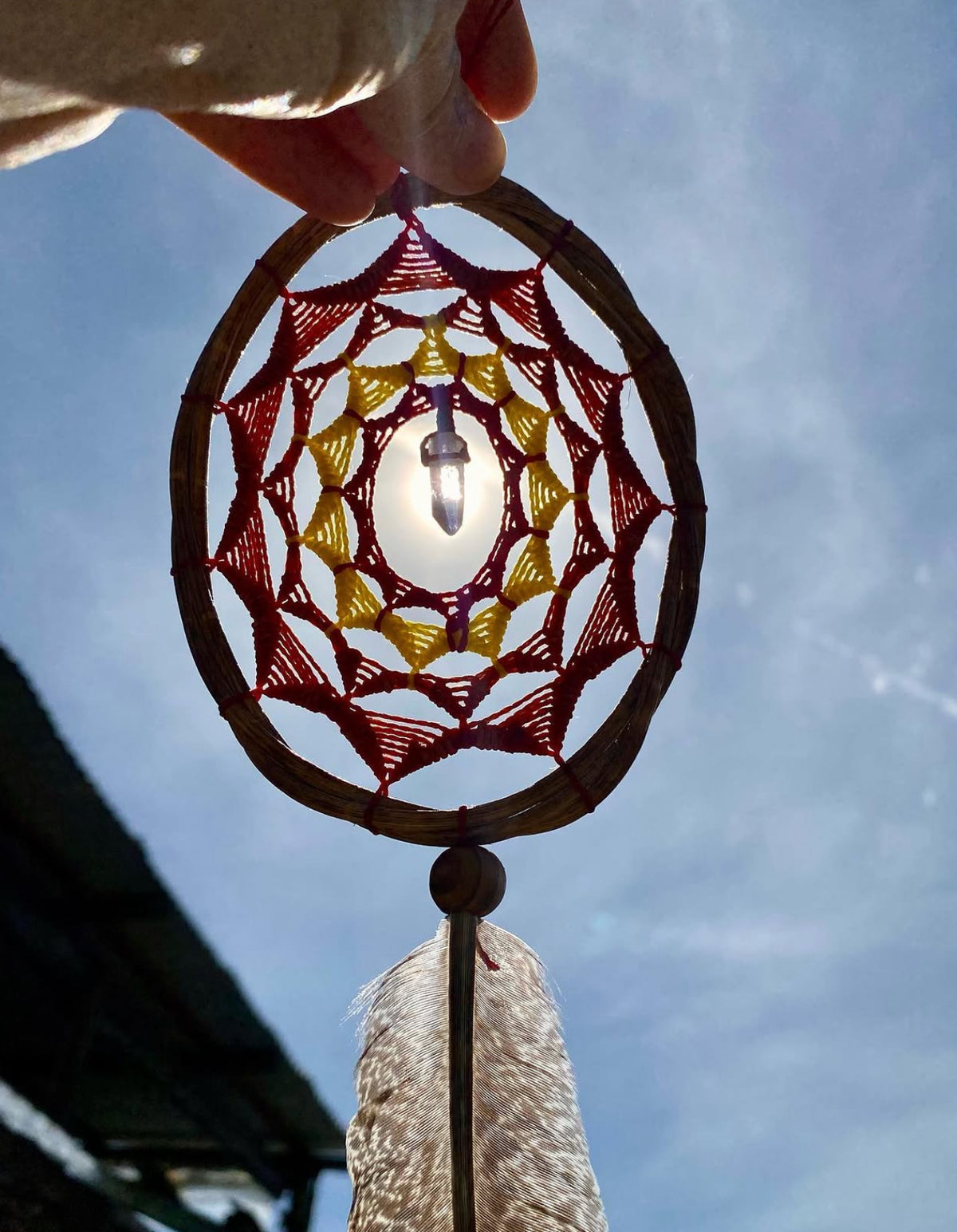 Sun Dream Catcher Crystal Quartz