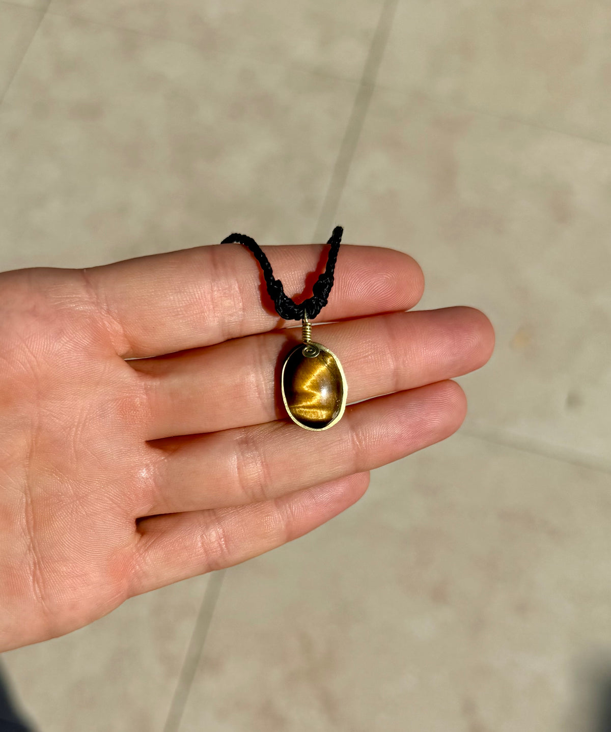Tiger's Eye Amulet