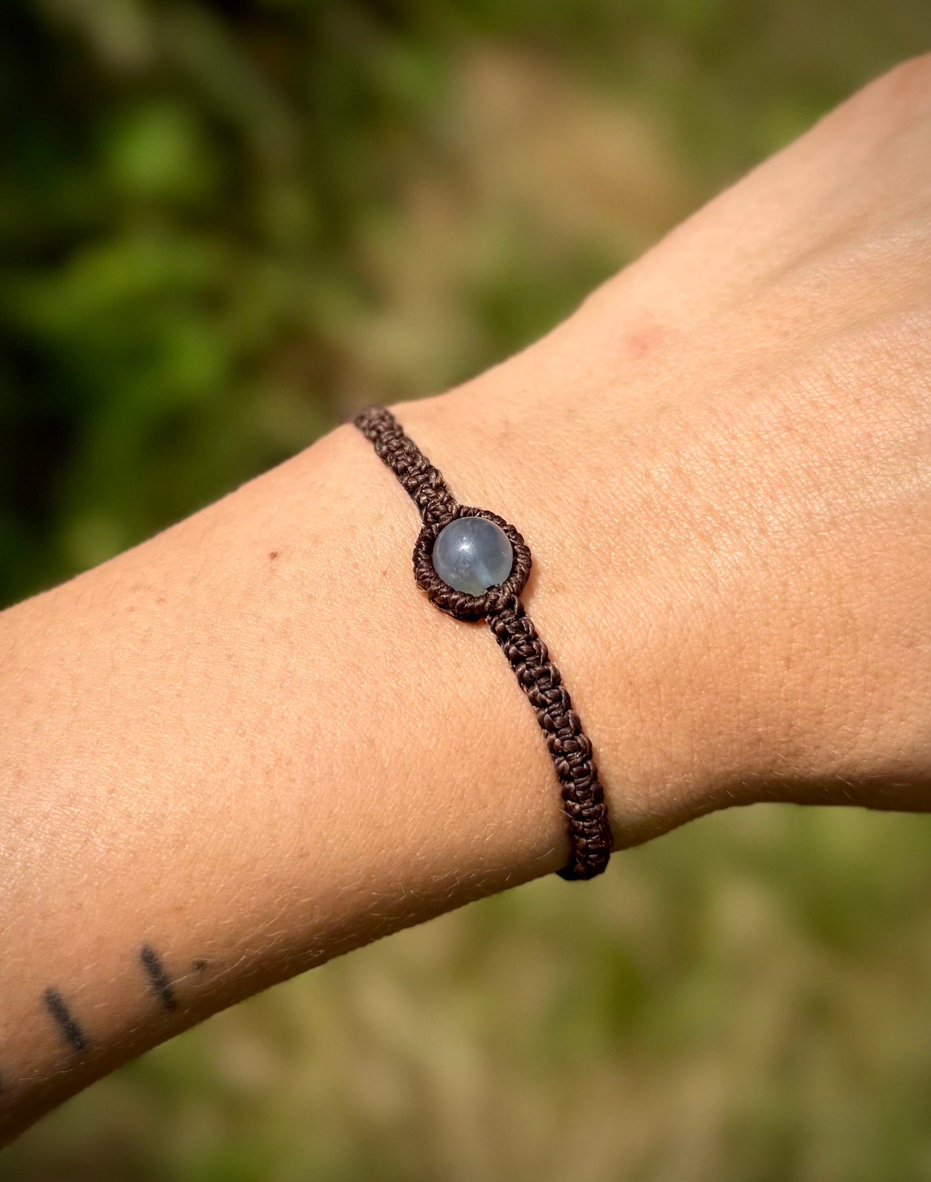 Macrame Bracelet - Fluorite