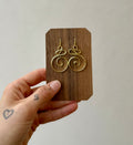 Spiral Brass Earrings