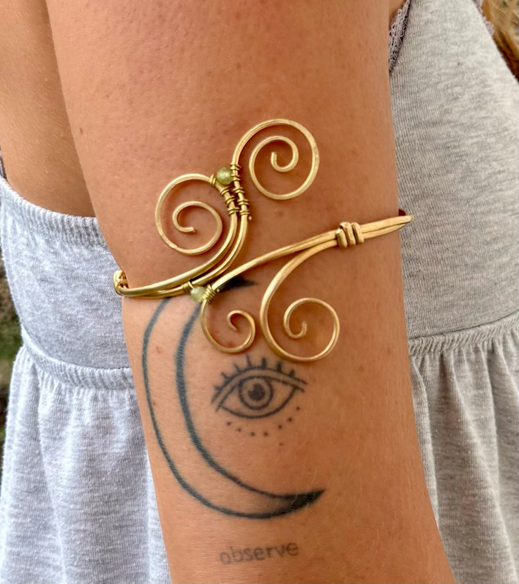 Spiral Peridot - Armlet