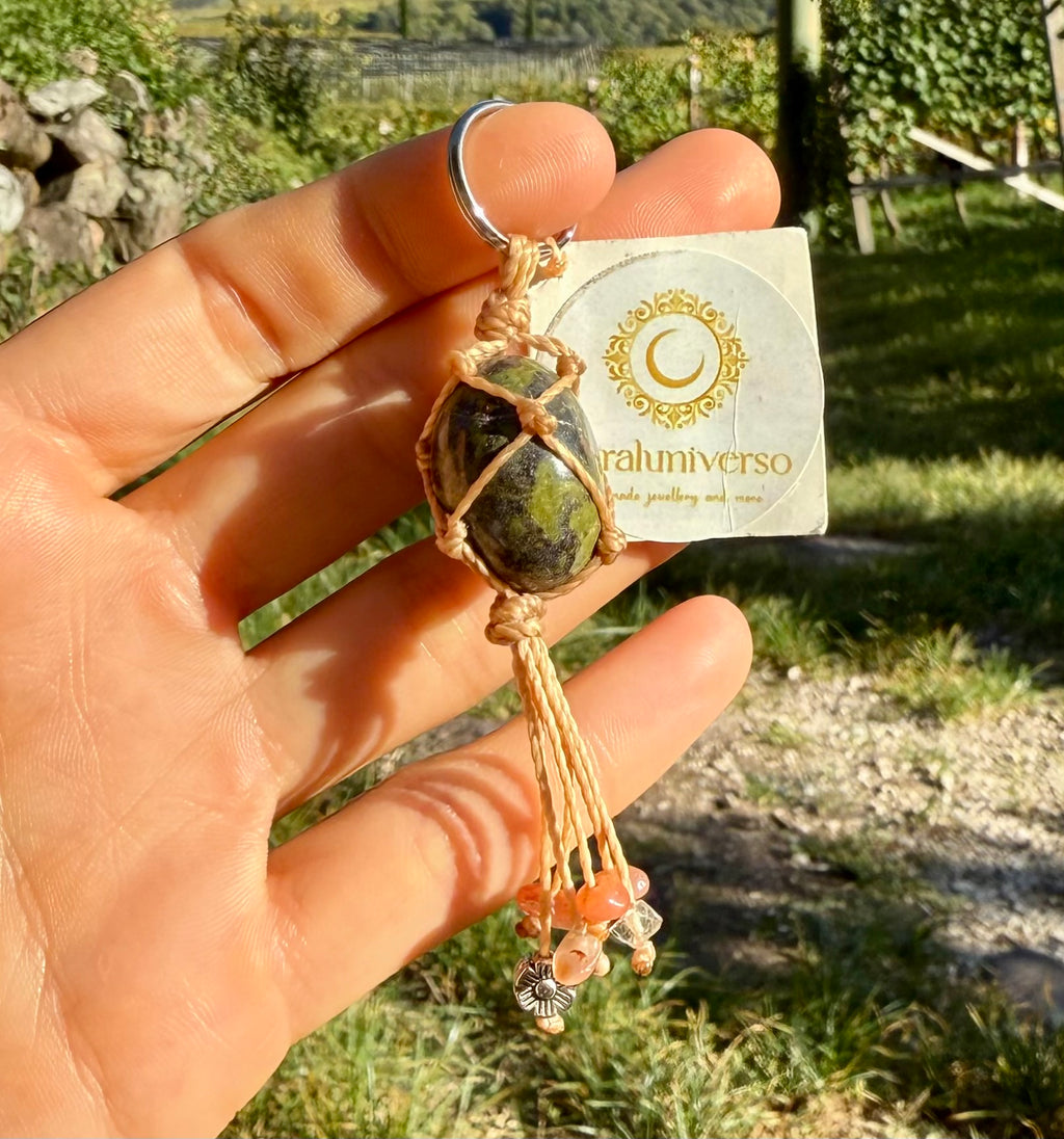 Dragon Blood Jasper • Fire Agate • Rutilated Quartz