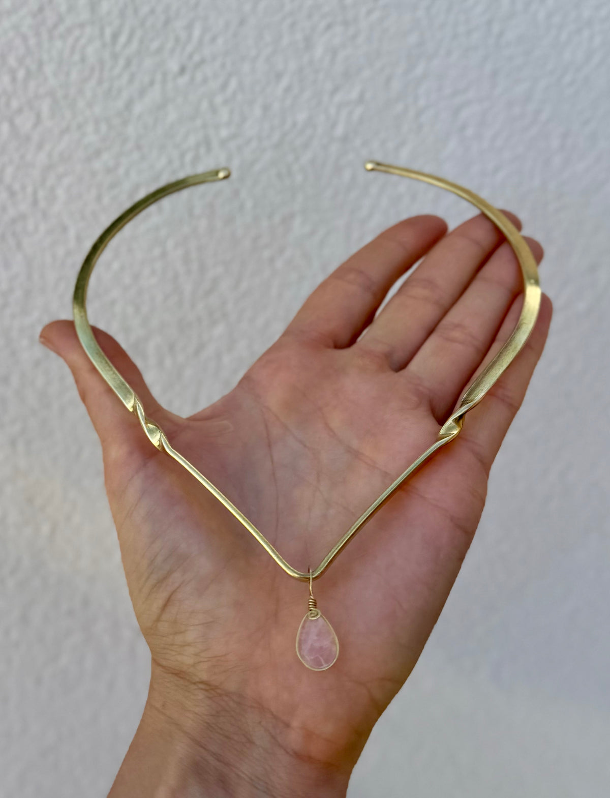 Rose Quartz Choker