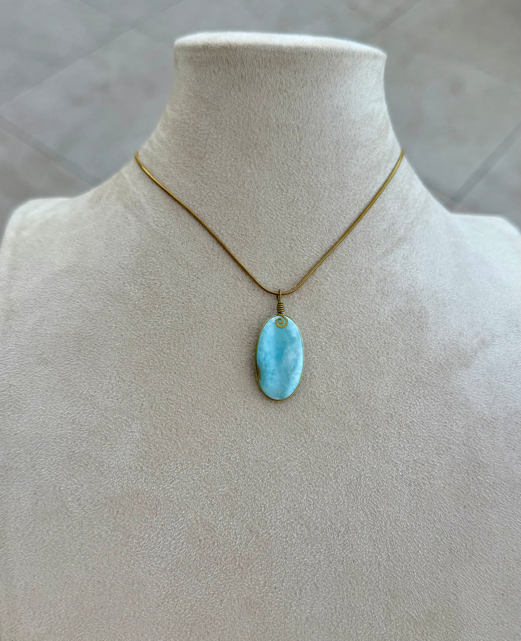 Larimar Amulet