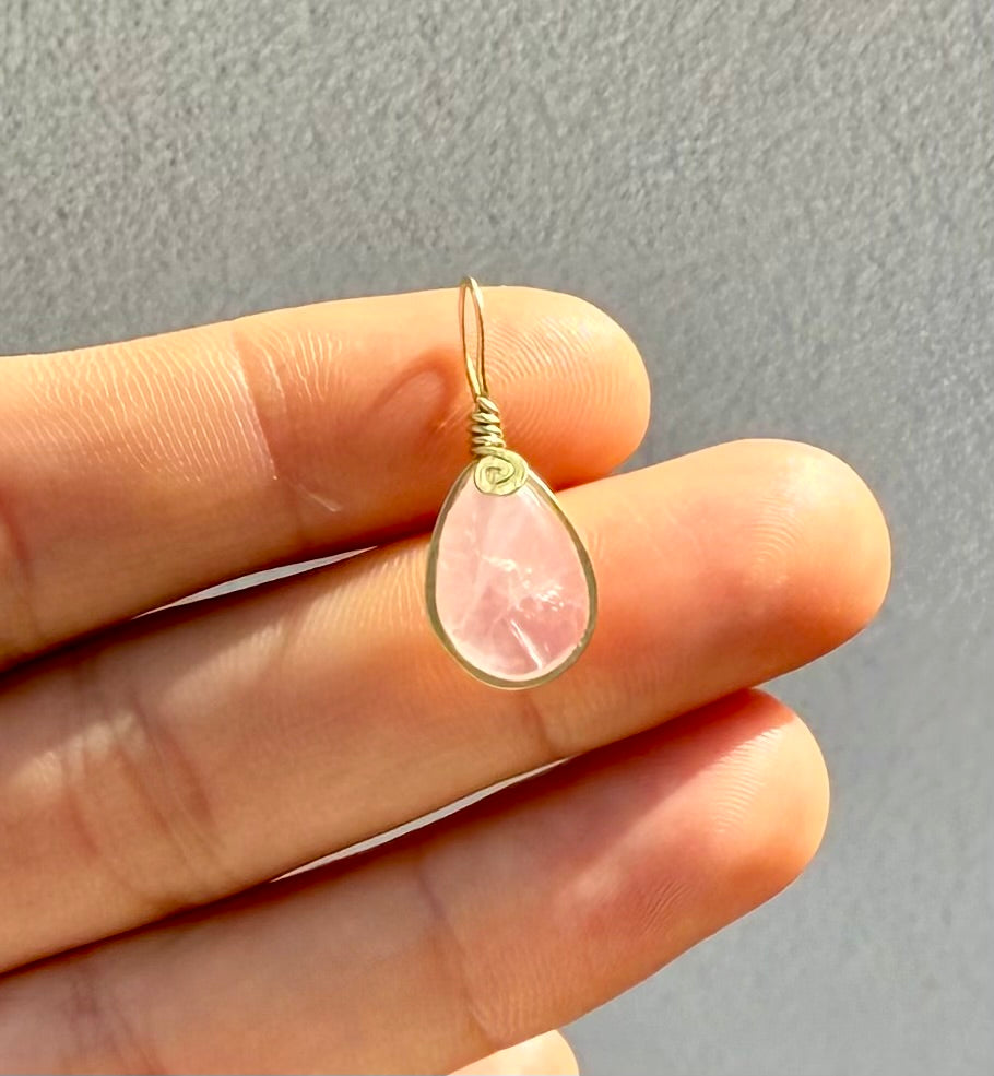 Rose Quartz Charm
