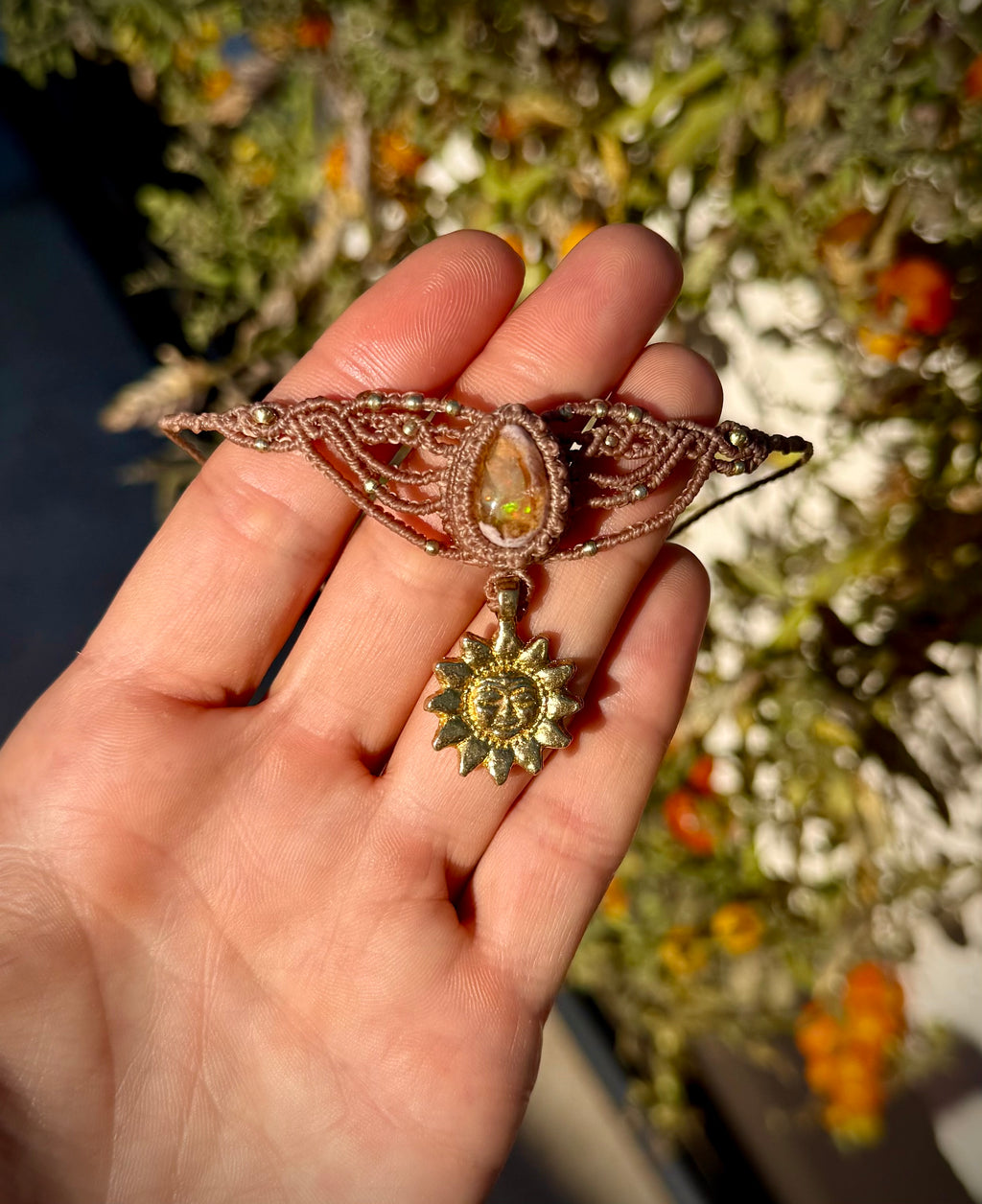 Fire Opal Choker