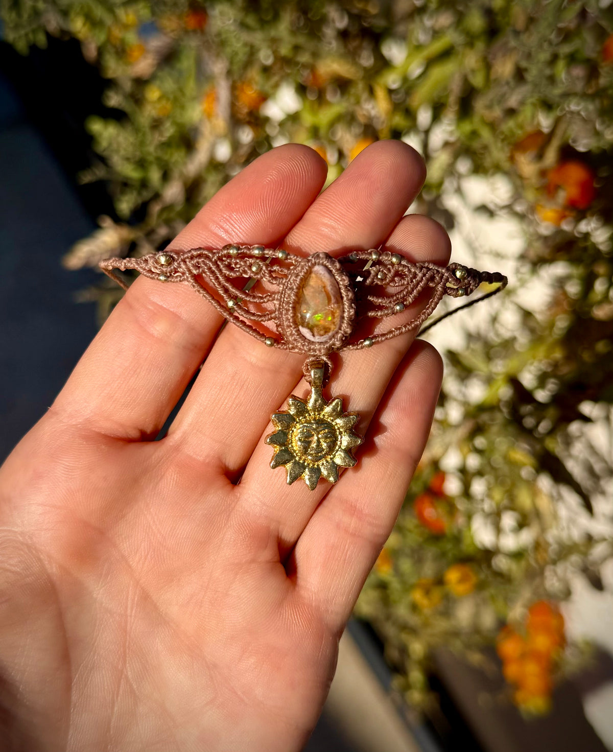 Fire Opal Choker