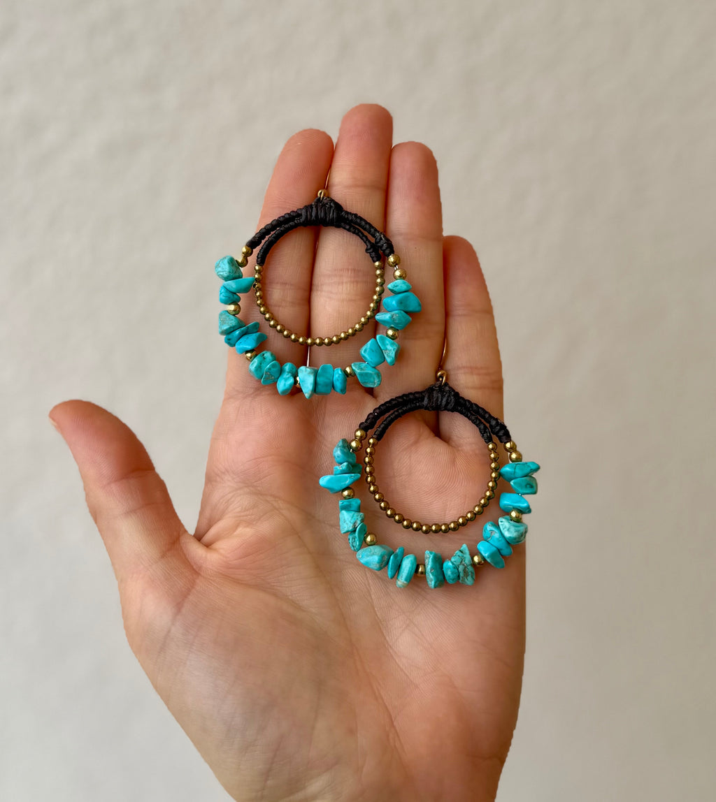 Ocean Soul - Howlite Earrings