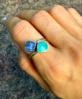 Apatite & Chrysocolla Ring