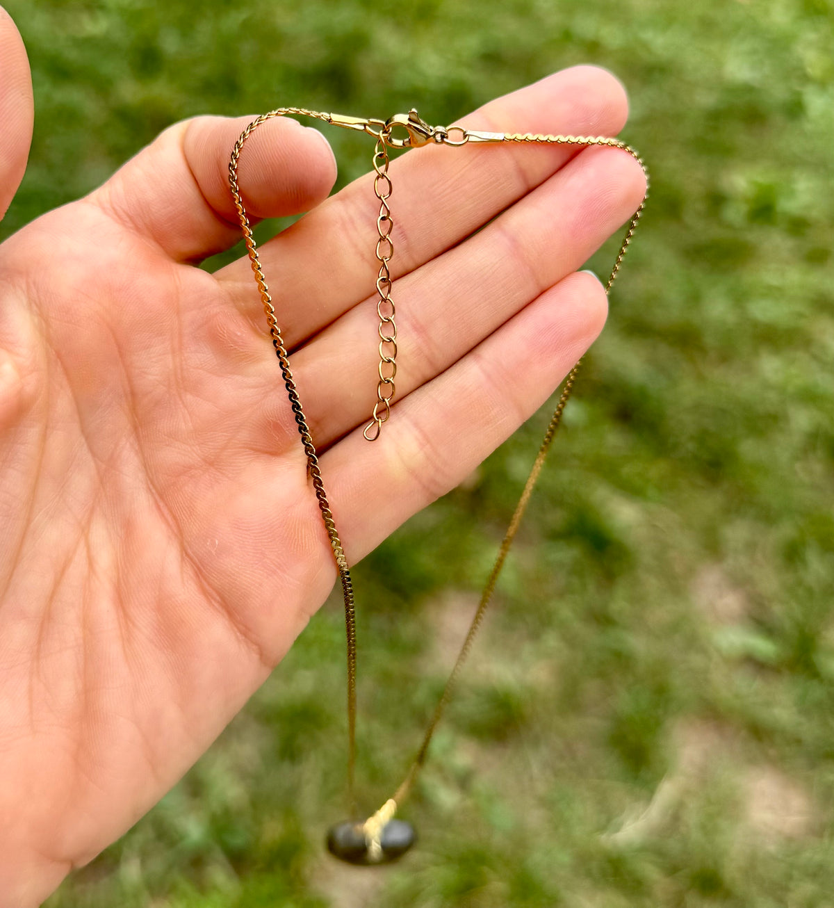 Finnish Labradorite Amulet - Heart