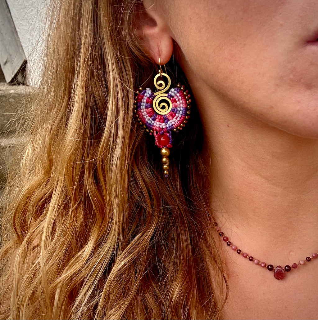 Gypsy Earrings Pink