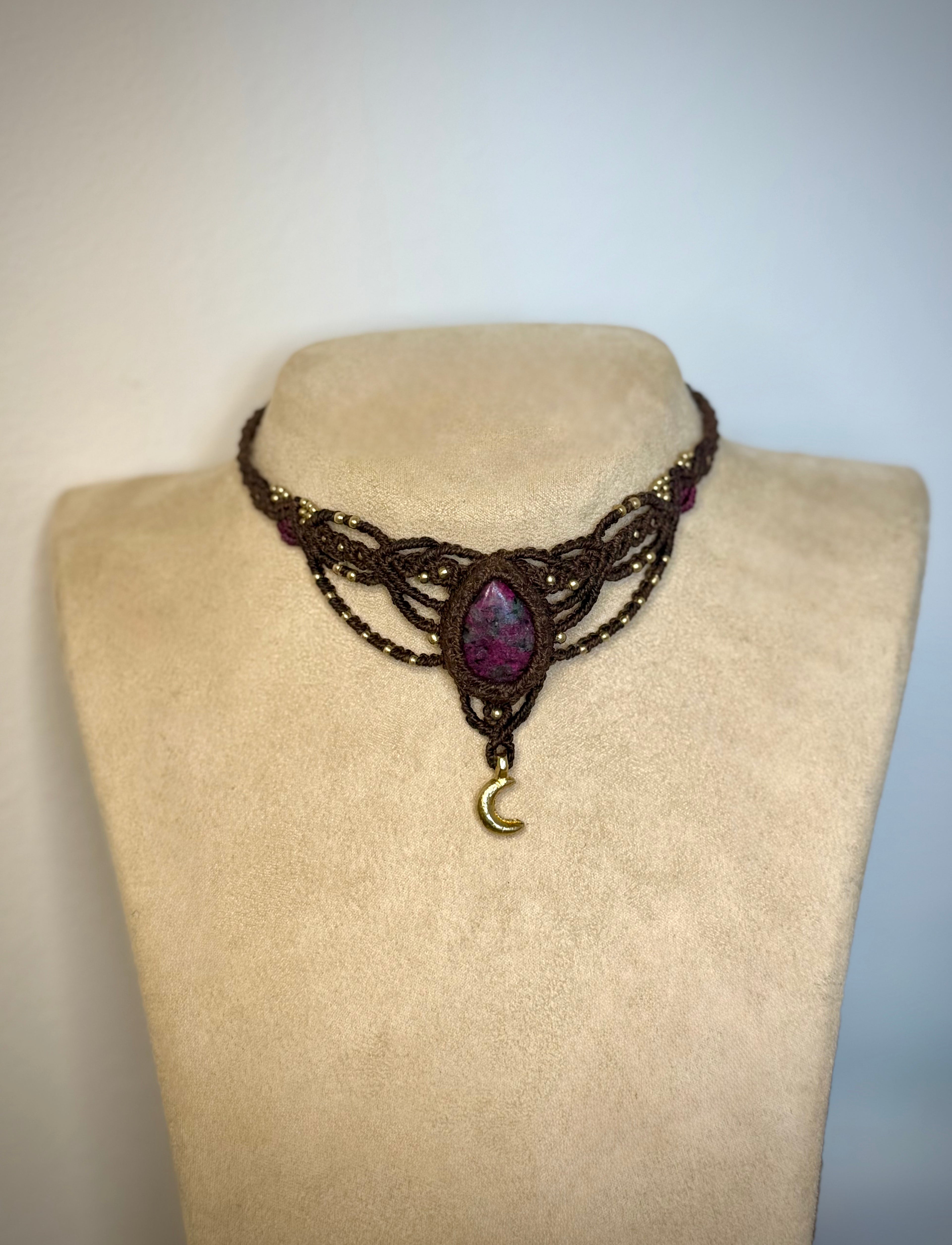 Ruby in Zoisite Choker