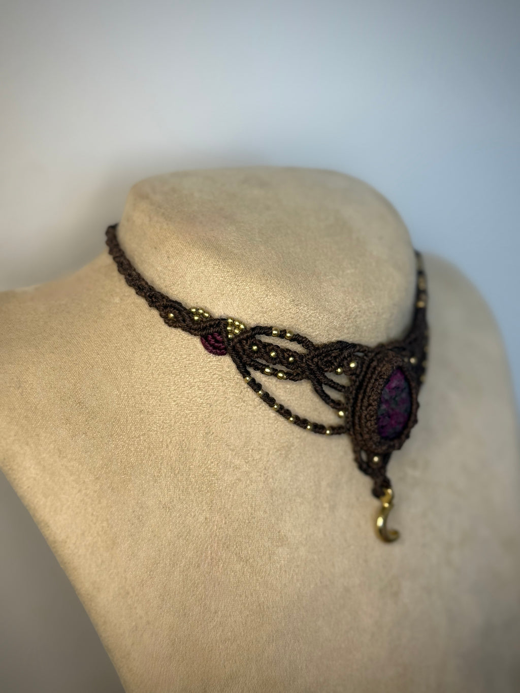 Ruby in Zoisite Choker