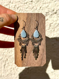 Filigree Andean Opal Earrings