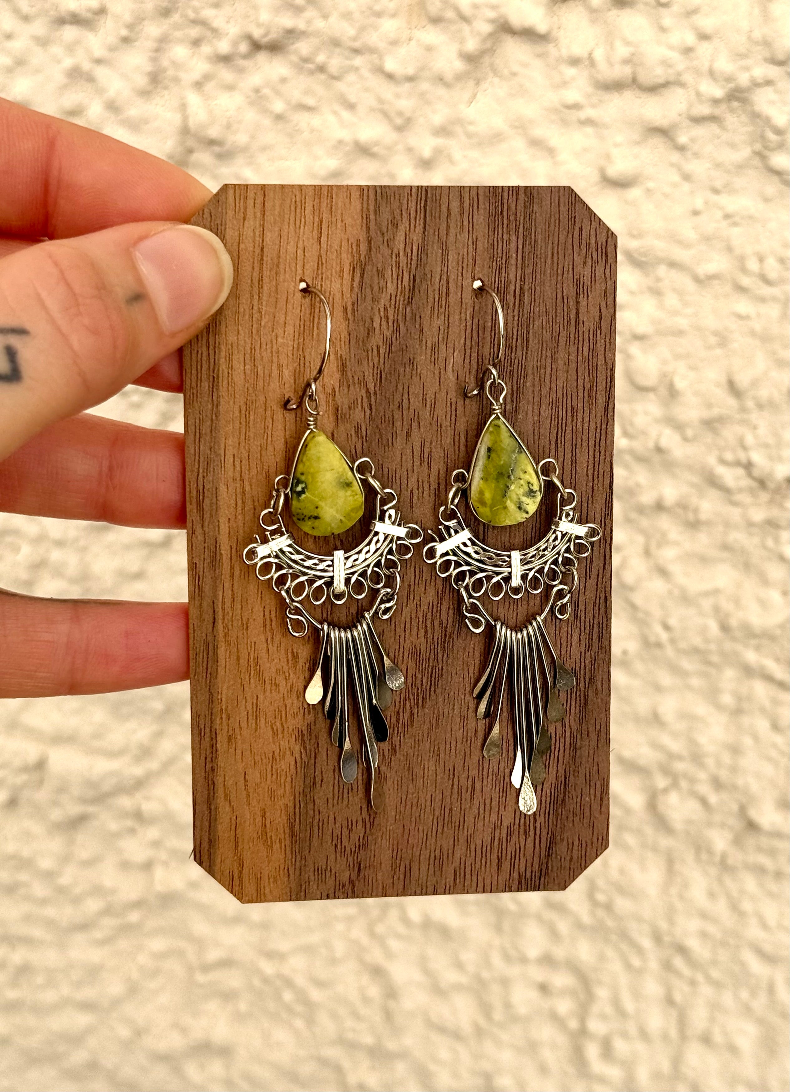 Filigree Serpentine Earrings