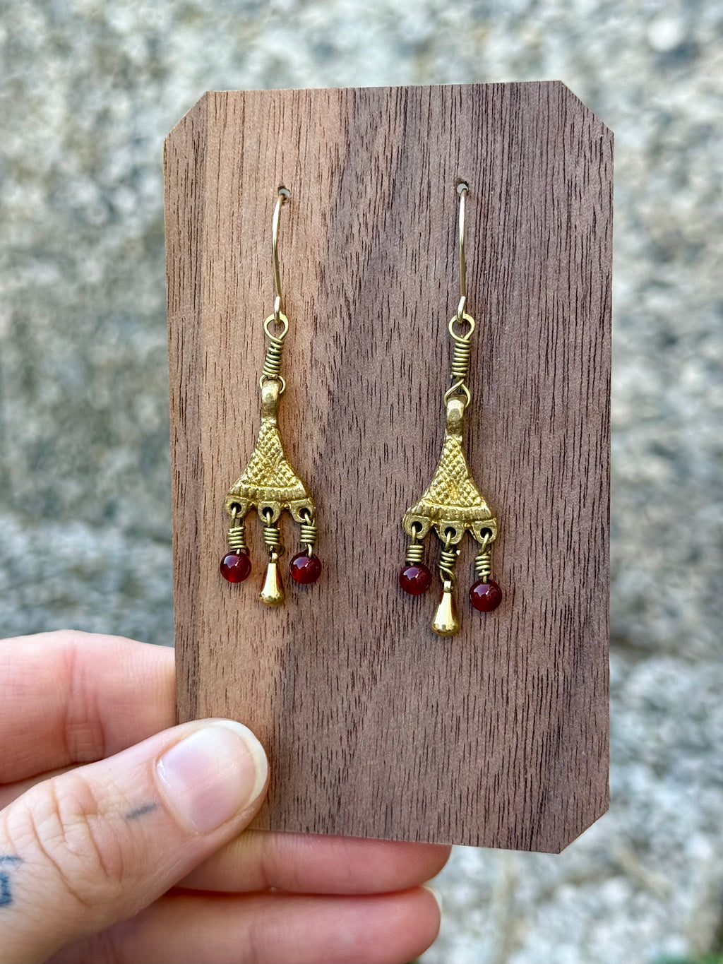 Bronze Earrings Oriental