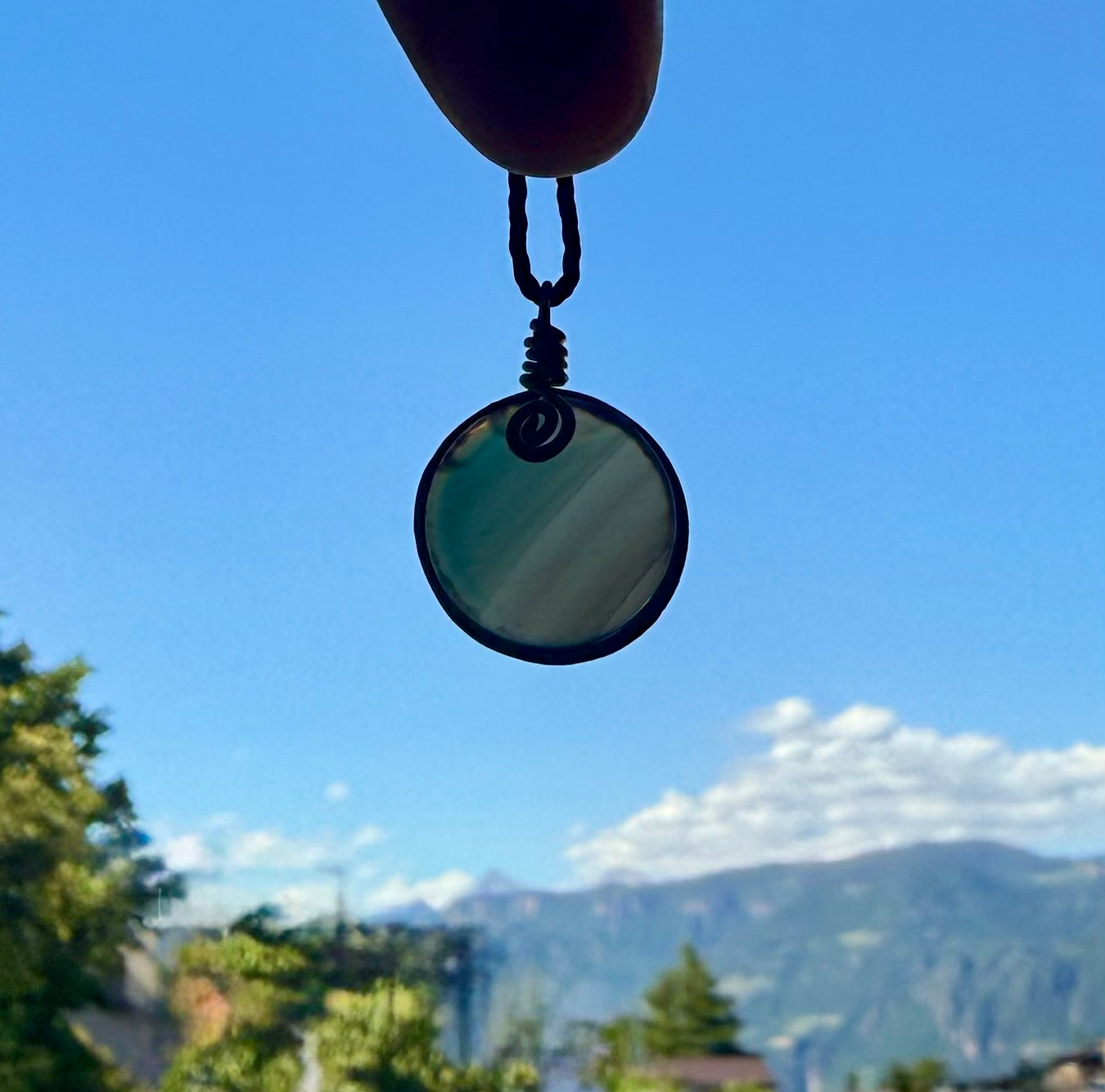 Blue Agate Amulet