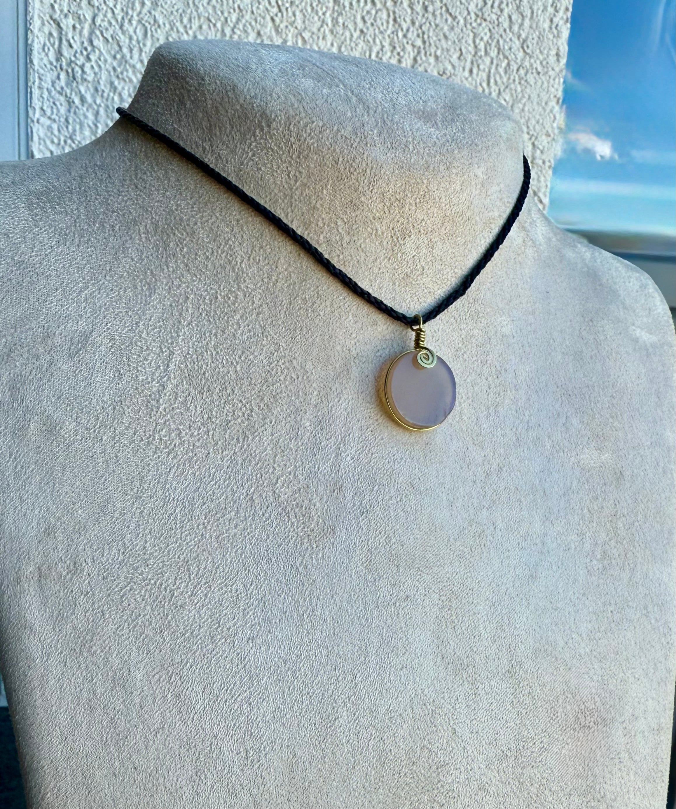 Purple Agate Amulet
