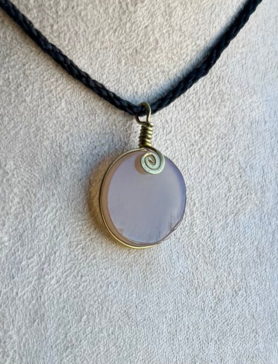 Purple Agate Amulet
