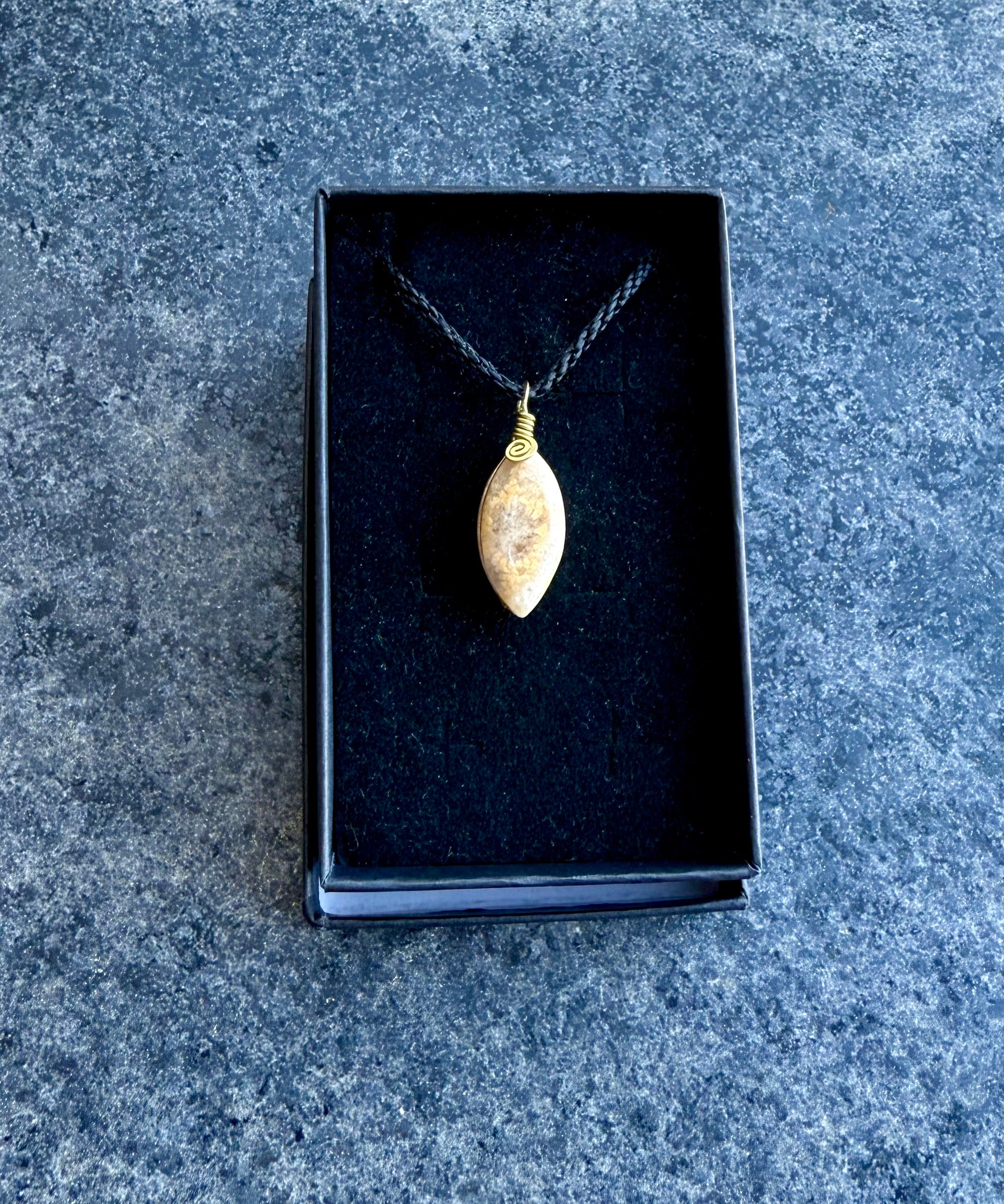 Calcite Fossil Amulet