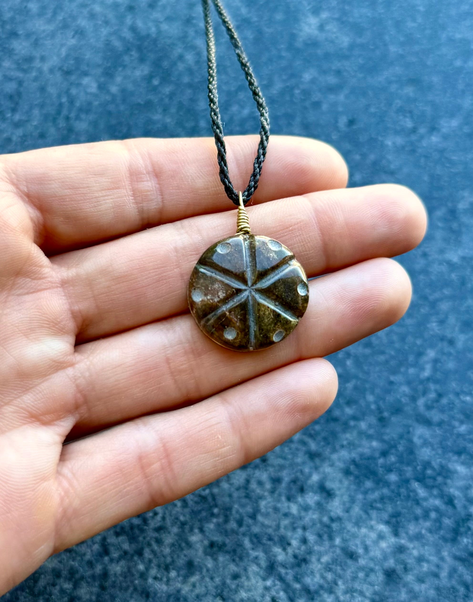 Peyote Cactus Jadeite Amulet