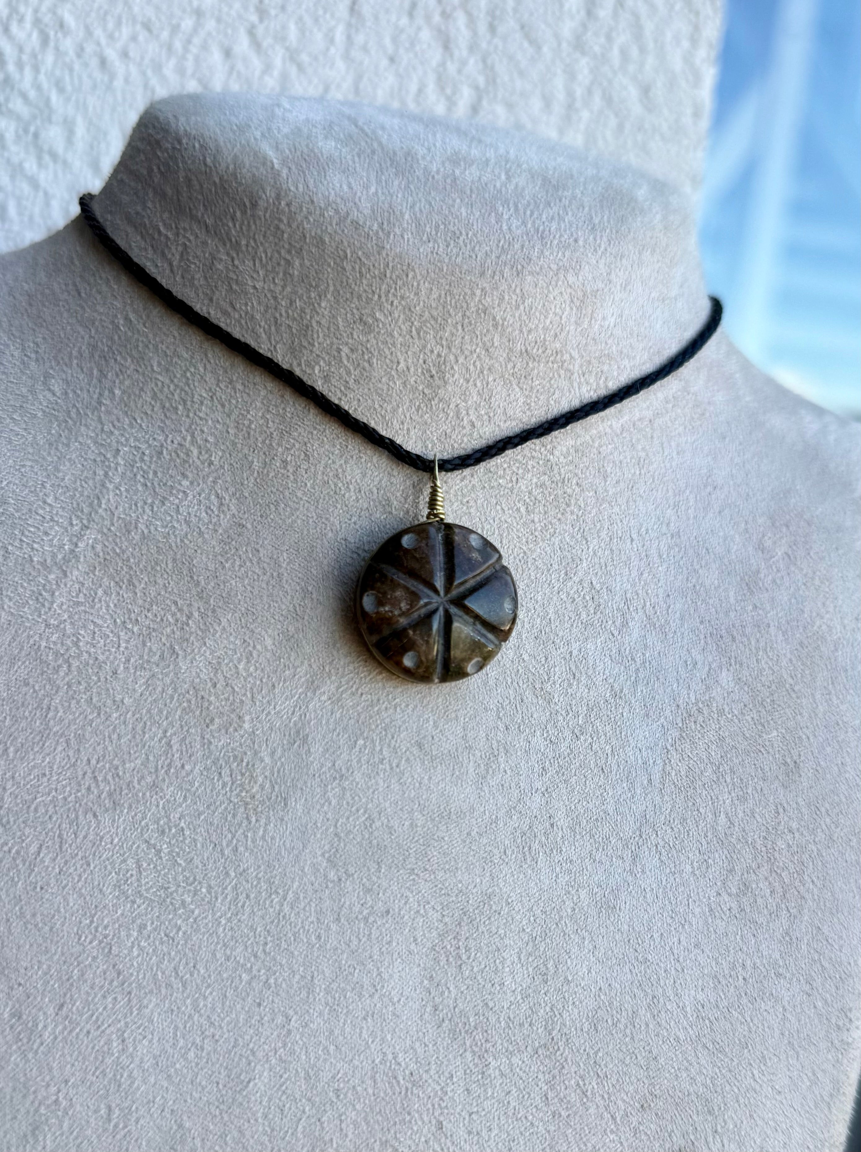 Peyote Cactus Jadeite Amulet