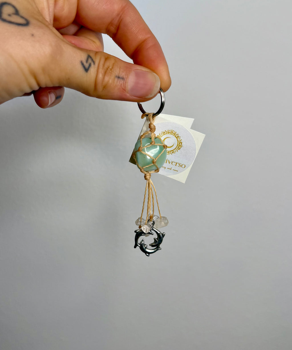 Green Agate • Rose Quartz