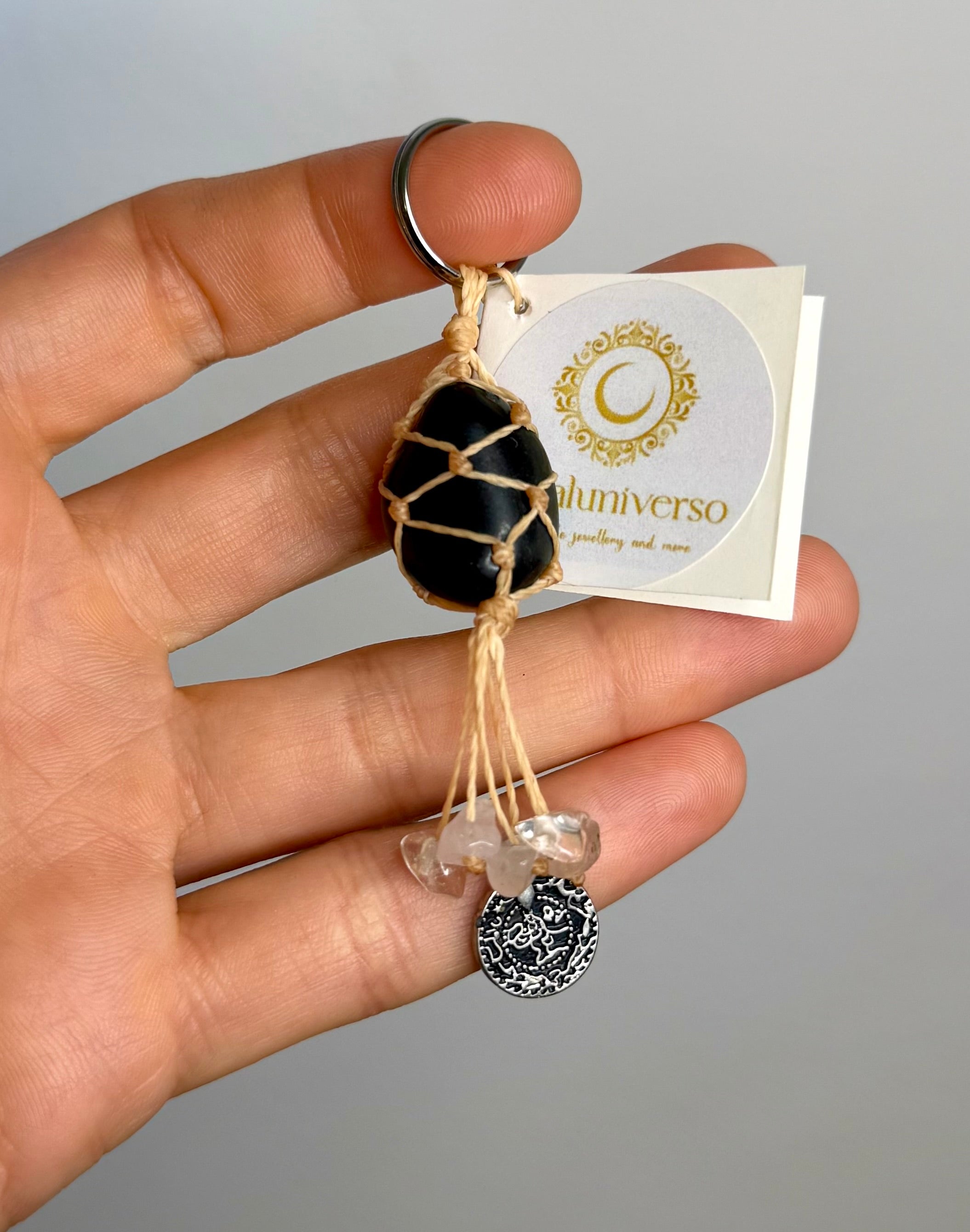 Black Onyx • Rose Quartz • Clear Quartz