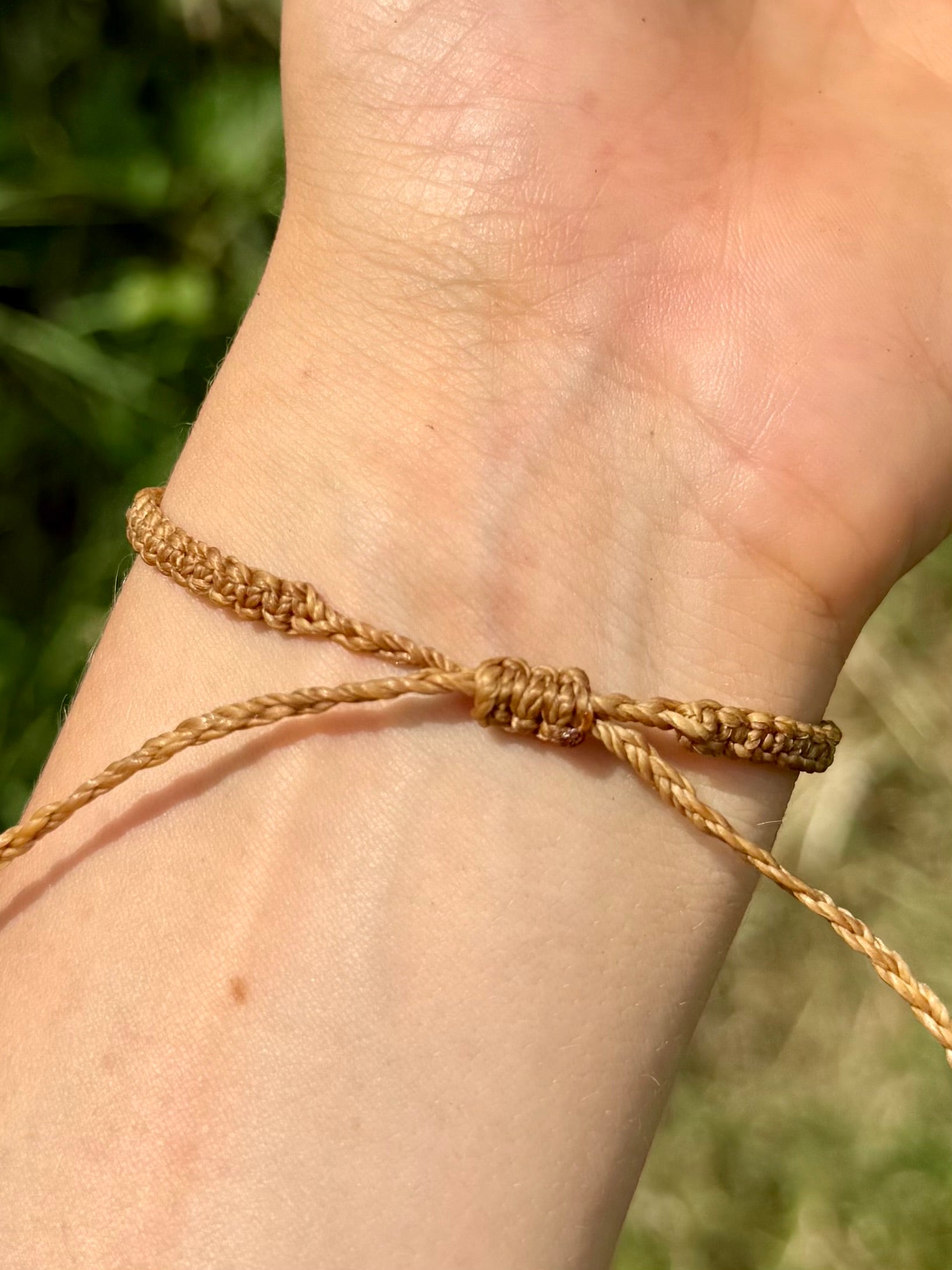Macrame Bracelet - Zebra Agate