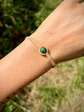 Macrame Bracelet - Ruby Zoisite
